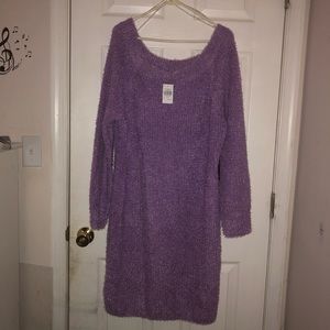Purple Sweater Dress